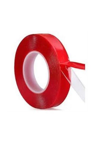 hagiki (6 PCS) Silicone Double Sided Mounting Tape 18mm X 2m Red Tape (6 PCS)