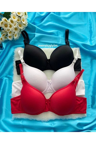 UcuzSepet Unpadded Underwire 3-Piece Bra