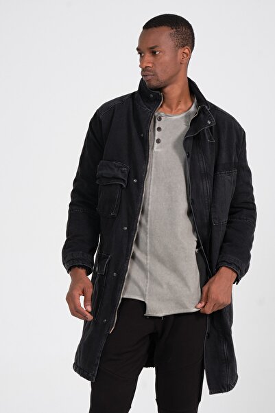 Ex-pent Içi Kürklü Denim Mont