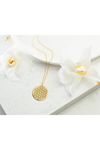 Has Altın Kaplama Yaşam Çiçeği 925k Kolye