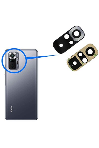 FLAGEN Xiaomi Redmi Note 10 Pro 4g Arka Kamera Camı Lens Yapışkanlı
