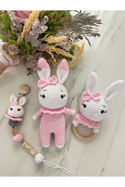 Zey's Amigurumi Amigurumi Hediyelik Yenidoğan Tavşan Set