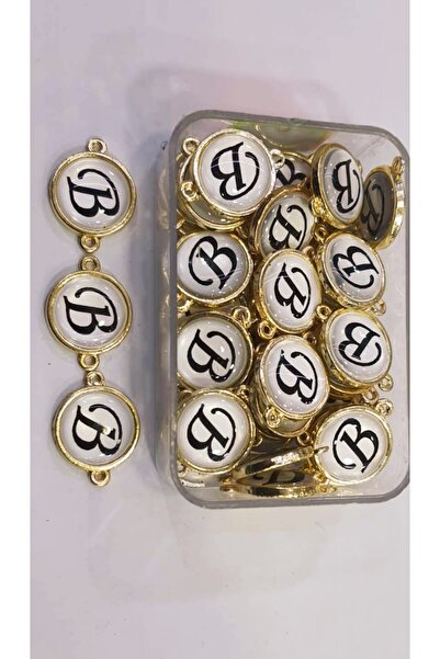 RLX BUJİTERİ Altın Sarı B Harfi Kolye Ve Bileklik Ucu