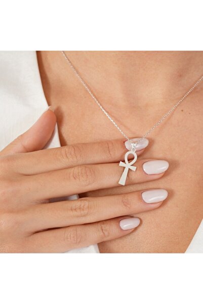 GÜMÜŞ Ankh Kolye 925k