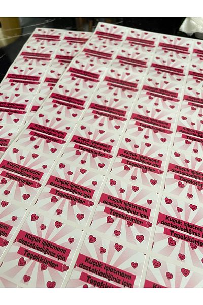 Hayal.kirtasiyesi Small Business Sticker 4 Cm Square 35 Pieces