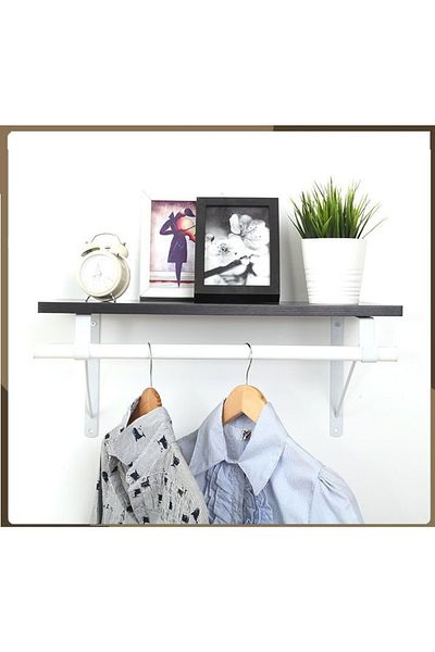 Depolife Wall Shelf Fortmanto Coat Rack Clothes Hanging Shelf Hanging Shelf For Bookshelf