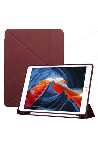 UnDePlus Apple Ipad 8. Nesil 10.2 Kılıf Kalem Bölmeli Trifolding Case A2270 A...