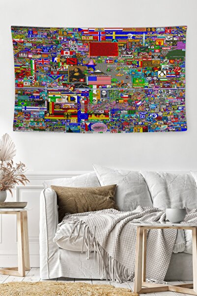 Generic Brand Reddit, lavabil, rezistent la pete, husă decorativă de perete B...