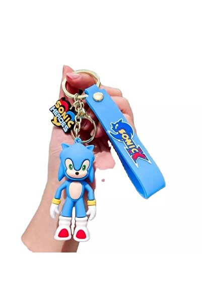 Bade Hediyelik Super Sonic Hedgehog Sonic Blue Keychain and Bag Accessory