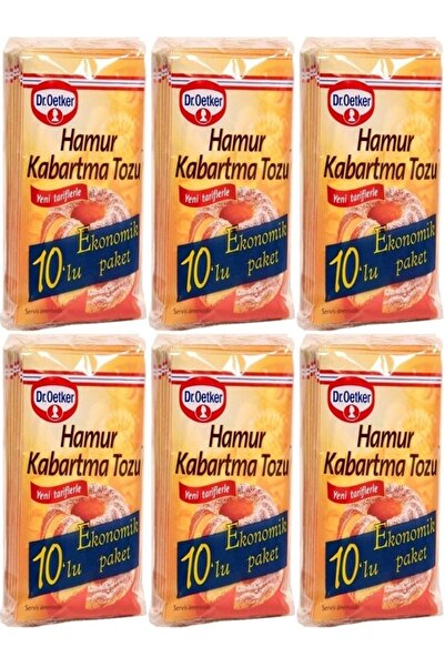 Dr. Oetker Dr.oetker Hamur Kabartma Tozu 10'lu X 6 Lı Ekonomik Paket