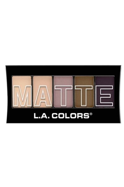 L.A Colors 5-Piece Matte Color Eyeshadow Palette Brown
