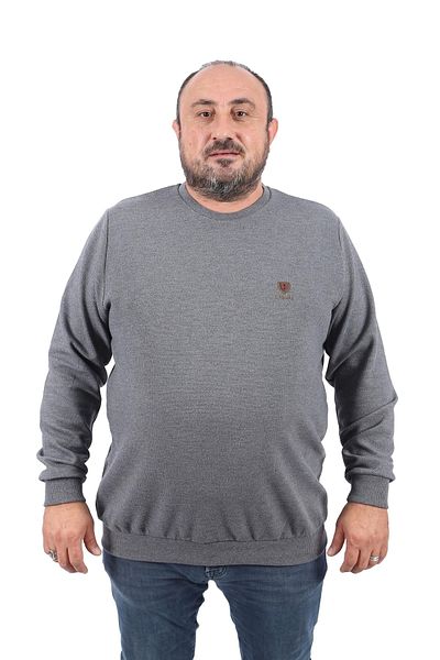 Starbattal Φούτερ μεγάλου μεγέθους Gipeli Casual 22712-ανθρακί