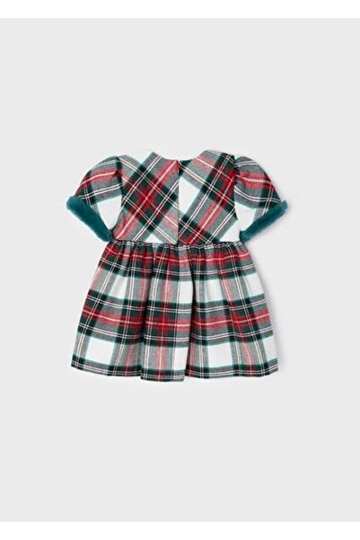 MAYORAL Kız Bebek Ekose Elbise Kırmızı 2942