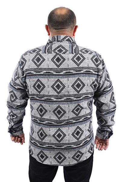 MocGrande Πουκάμισο Ξυλοκόπος μεγάλου μεγέθους Grey Wolves 22213-μαύρο