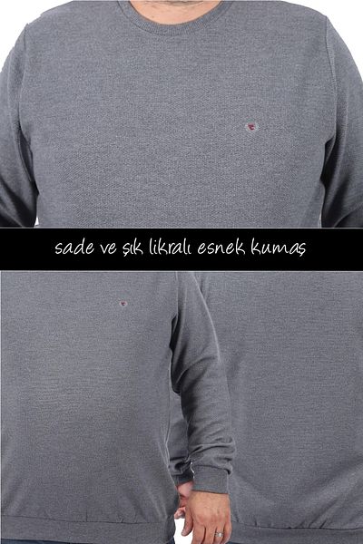 MocGrande Gipeli Sweat Crew Neck Wreath 22713-ανθρακί