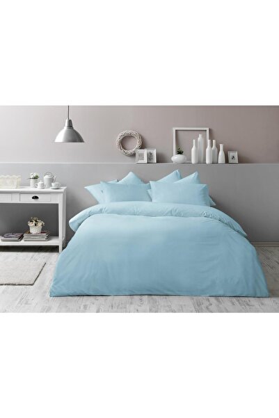 Taç Βασικό Τυρκουάζ - Αντιβακτηριακό Σετ Παπλωματοθήκης για Μονό Κρεβάτι