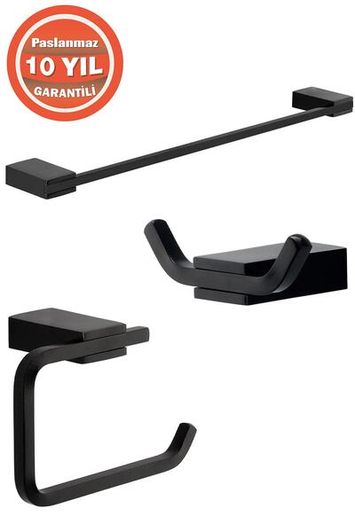 ÇELİK BANYO Paslanmaz Pirinç Titanik Havluluk-bornozluk-tuvalet Kağıtlık Mat ...