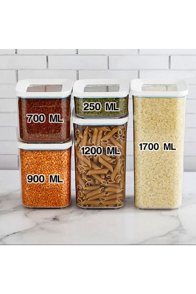 VİP AHMET Set of 5 Storage Jars