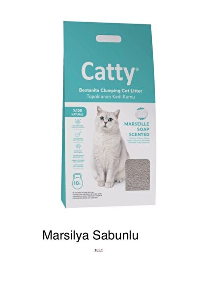 Catty Marsilya Sabun Kokulu Bentonit Topaklaşan Kedi Kumu 10lt