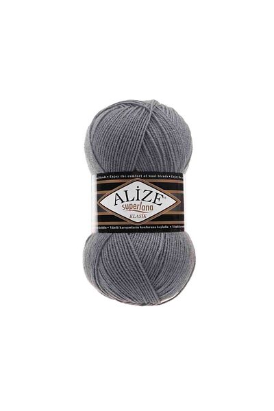 Alize Süperlana 87 Charcoal Grey - Κλασικό Μοντέλο