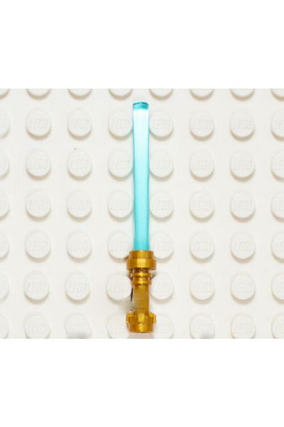 LEGO Original Accessory Star Wars Lightsaber Anakin Skywalker Obi Wan Gold Blue Lightsaber 2 Pieces