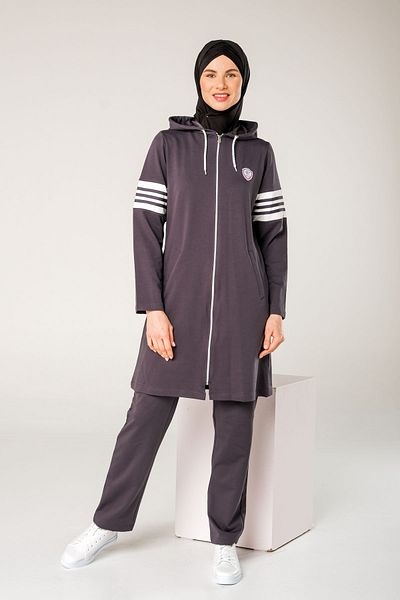 Elif Okur Hooded Hijab Tracksuit 1040