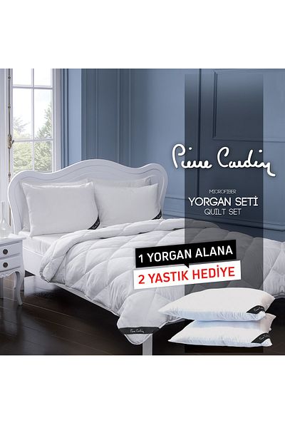 Pierre Cardin Microfiber Quilt Set Double