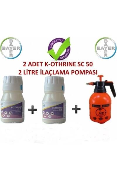 Bayer K-othrine Mega Tarım 2 Adet (YENİ TARİHLİ) 2 Lt Ilaçlama Pompası Poma Stoğa Bağlı Farklı Gönderilir