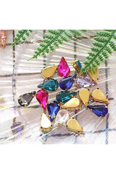 yiğit aksesuar 8x13 (1,3cm) Θήκη Παράθυρο Πέτρα Χρυσή Θήκη Μικτή 50 Τεμάχια