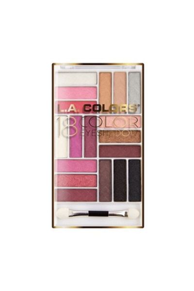 L.A Colors 18-Color Eyeshadow Palette Diva Glam