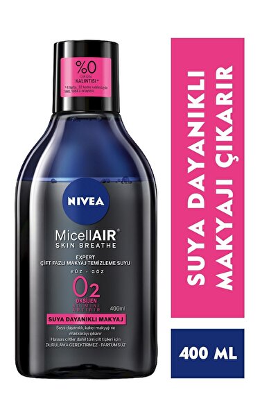 NIVEA Mıcellaır Expert Çift Fazlı Suya Dayanıklı Makyaj Temizleme Suyu 400 ml