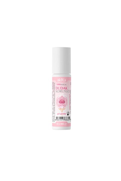 Akita % 100 Doğal Ruj (Lip Balm) Gül 4.5ml