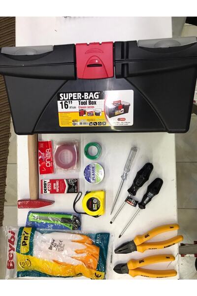 SUPERBAGCOM Süberbag 14 Parça El Aleti Seti Dolu Takım Çantası 16" Full + Full