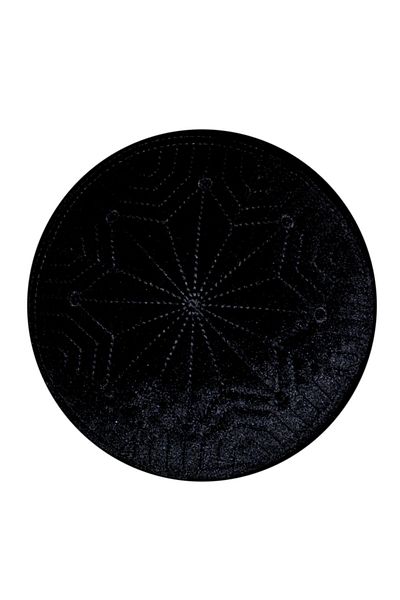 şahinbak Black Velvet Skullcap, Skullcap, Molded Skullcap, Black Skullcap, Velvet Skullcap T049