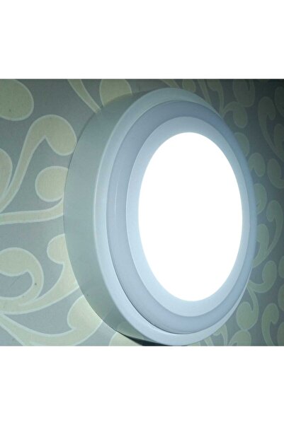 MASEL Dekoratif Üç Renkli Led Panel Led Panel Sıvaüstü 27cm Çaplı Tavan Armatür Yüksek Işık Güçlü 18+6w