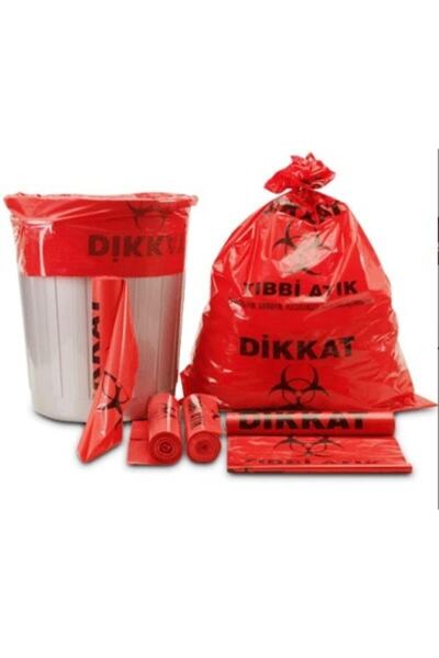 TELKAR Tıbbi Atık Poşeti 55x60 Cm / 100 Micron 1 Rulo 350gr