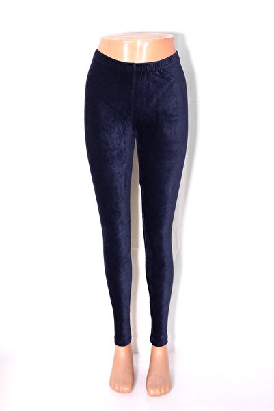 Mary Lüx Γυναικείο βελούδινο κολάν Navy Blue