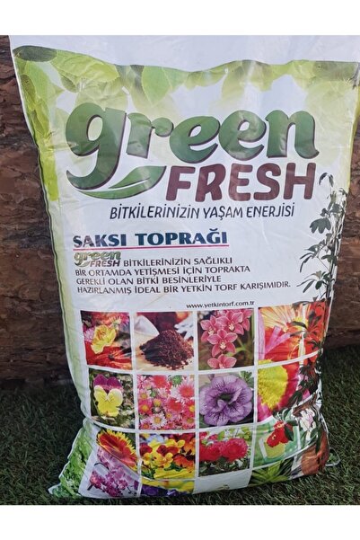 green fresh Torf  Çiçek Toprağı Saksı Toprağı Bitki Toprağı Perlit Karışımlı ...