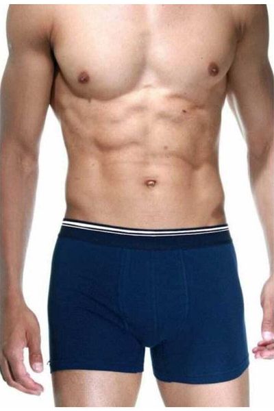Berrak Ανδρικό μποξεράκι 6 τεμαχίων Navy Blue Lycra Cotton 1097