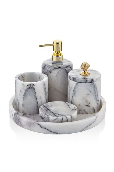 SETABIANCA Σετ μπάνιου Evza Marble Bloom Lilac