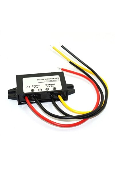 EmAyCenter 12v Için 5v 3a 15w Dc Dc Converter Su Geçirmez Araba Uyumlu Konver...