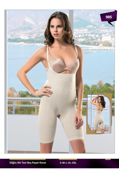 Formfit by Şalcı تقليل حجم سلس سلس تحت الصدر شبكة مفتوحة مشد كامل الطول