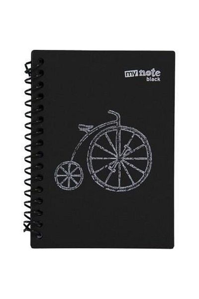 SİM Notebook Black Spiral 12*17