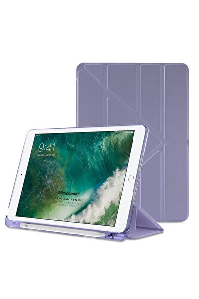 Microsonic Apple Ipad 9.7 2017 Kılıf (A1822-a1823) Origami Pencil Lila