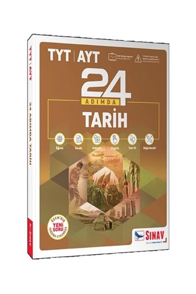 Sınav Yayınları Sınav Tyt Ayt Tarih 24 Adımda Konu Anlatımlı Soru Bankası