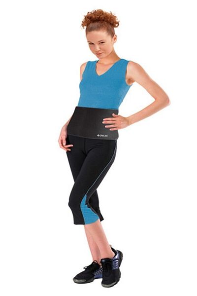 Delta Black Thermal Sauna Belt Waist Corset (25 Cm)