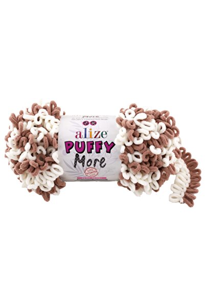 Alize Puffy More 6261 Model Knit Lanyard Colorful Dress