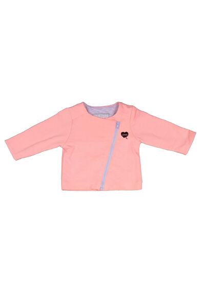 Bebepan Kız Bebek Koala Fosforlu Pembe Penye Ceket