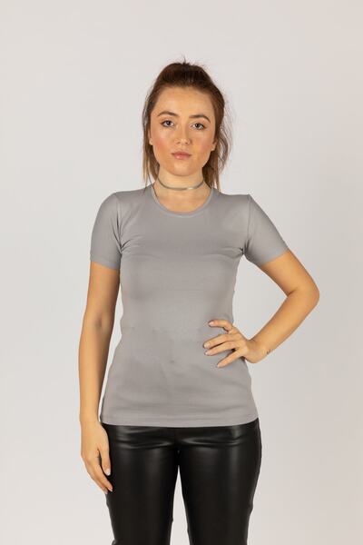 Nacar Bayan Kısakollu Likralı Penye Badi