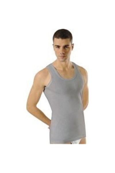 Anıt Men's Gray 12-Piece Combed Cotton Tank Top 1151